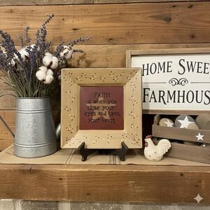 Vintage Handmade Sign "Faith"